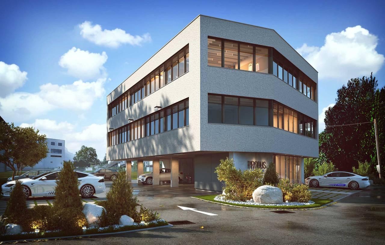 Bürogebäude der Produs GmbH in Koblach