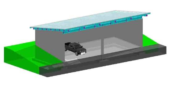 Neubau Flugdach und Umbau Werkstatt A13 Autobahnmeisterei Plon